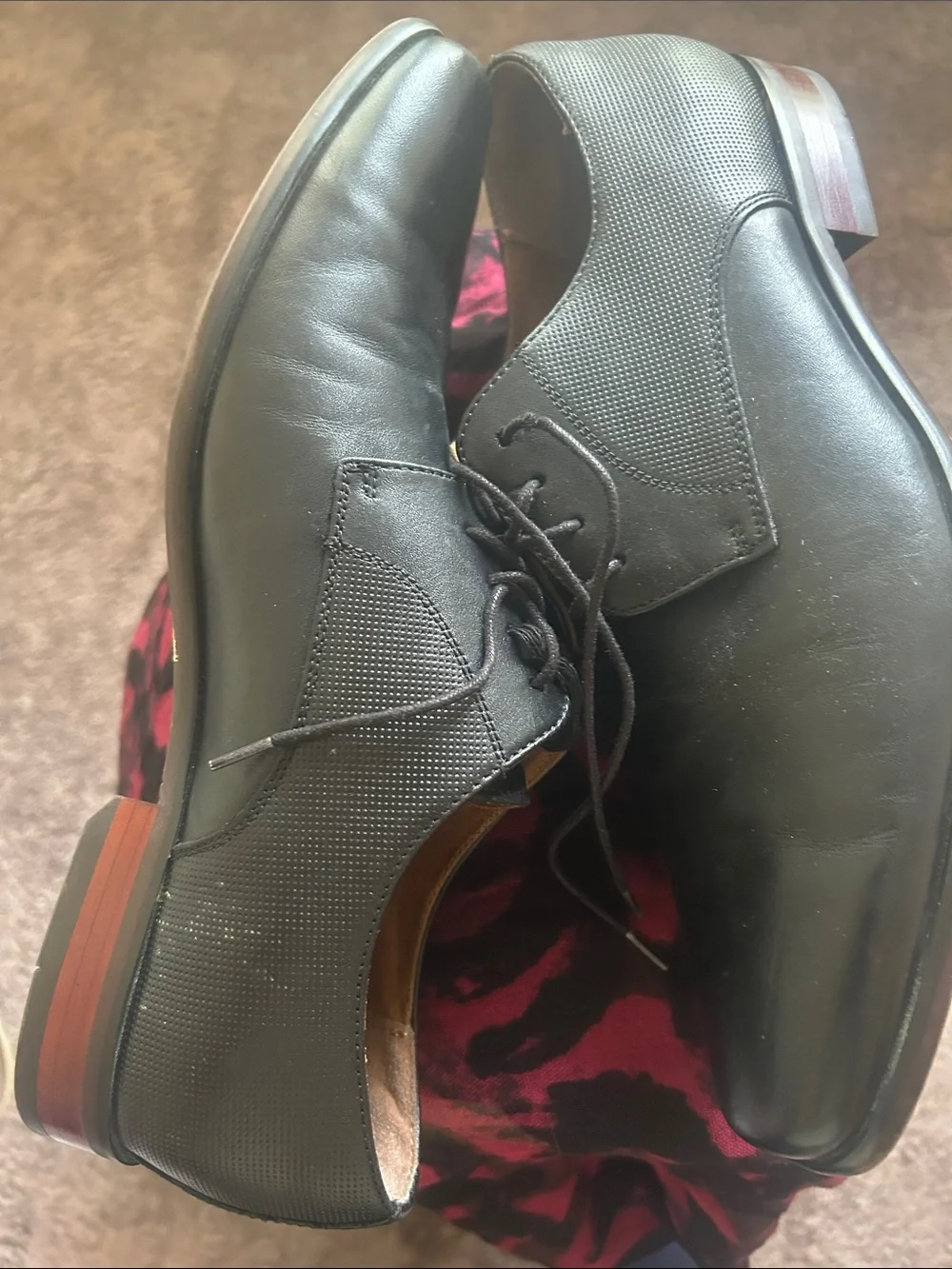 Florsheim Postino Plain Toe Oxford Black Leather Men's Lace-Up Dress Shoes